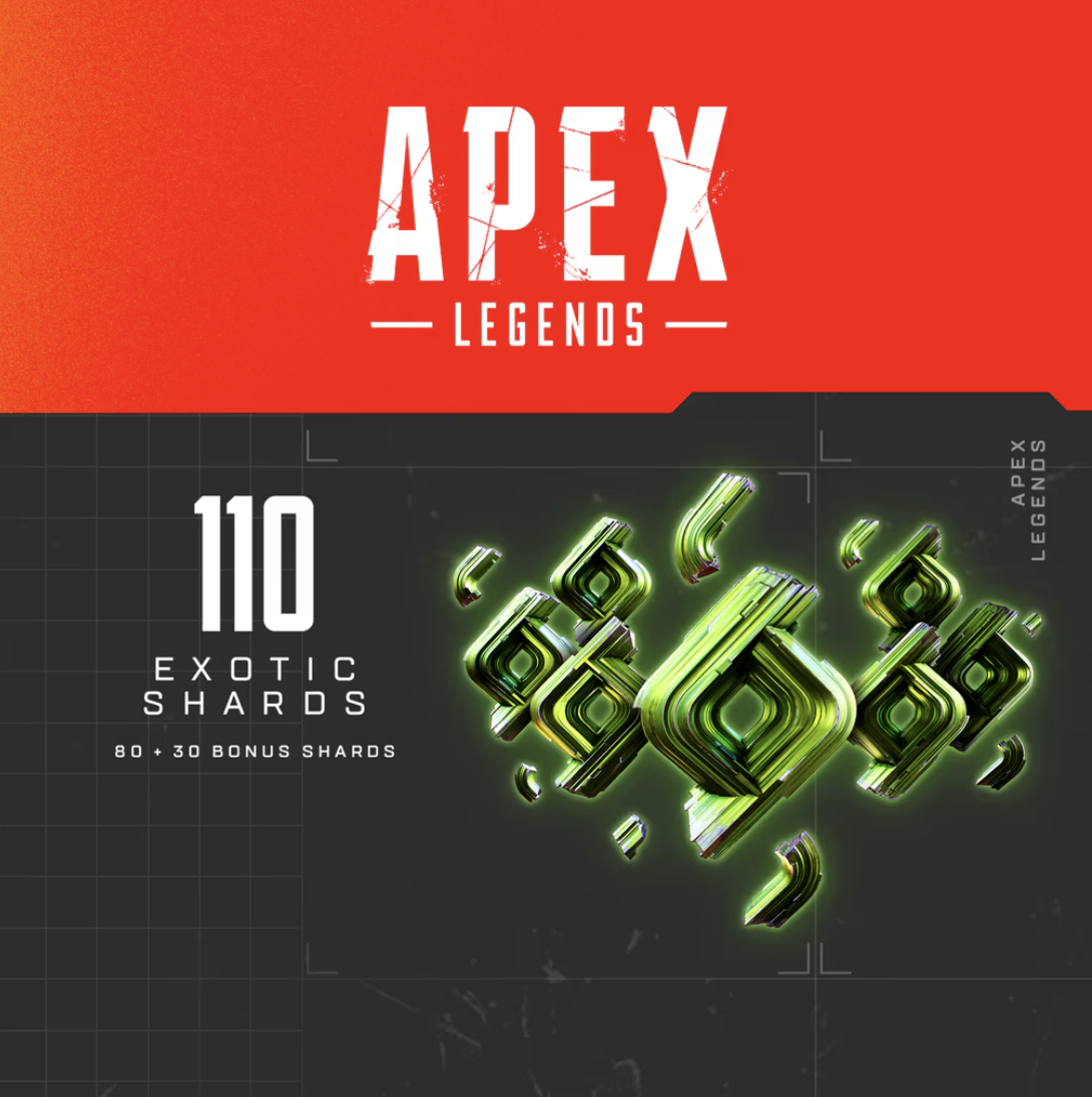 Купить Apex Legends™ - 80 Exotic Shards + (30 Bonus Exotic Shards) -  игровая валюта с пожизненной гарантией. Безопасная оплата и накопительные  скидки