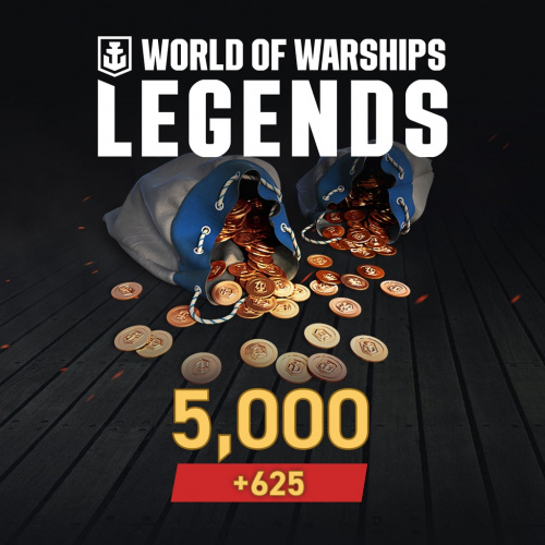 World of Warships: Legends - PS4® 5625 дублонов