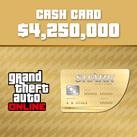 Деньги PS4 GTA Online: Whale Shark Cash Card - игровая валюта