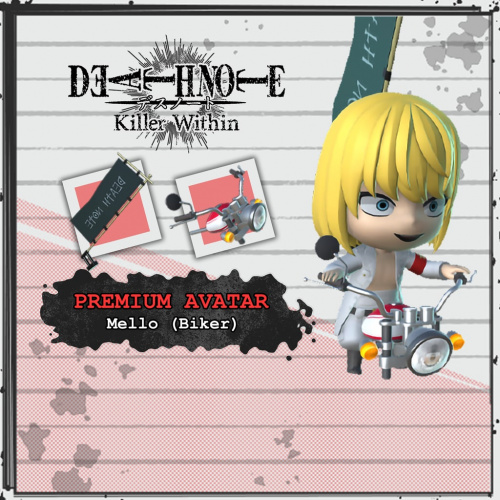 DEATH NOTE Killer Within - Premium Avatar: Mello (Biker) DEATH NOTE Killer Within - Premium Avatar: Mello (Biker)