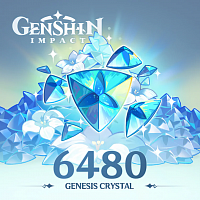 Донат Genshin Impact 6480 Genesis Crystals - игровая валюта