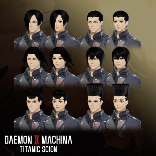 Daemon X Machina: Titanic Scion - Набор причесок 2