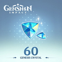 Донат Genshin Impact 60 Genesis Crystals - игровая валюта