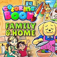 Coloring Book: Family & Home