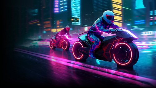 2044 Moto Racer - Cyber Racing Simulator