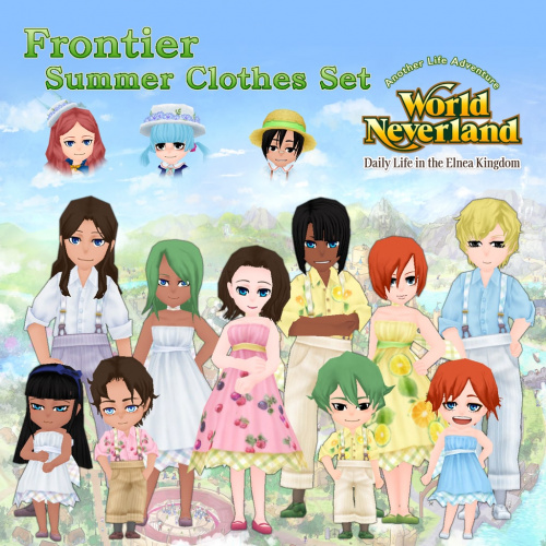 Frontier Summer Clothes Set: WorldNeverland - Daily Life in the Elnea Kingdom - Another Life Adventure