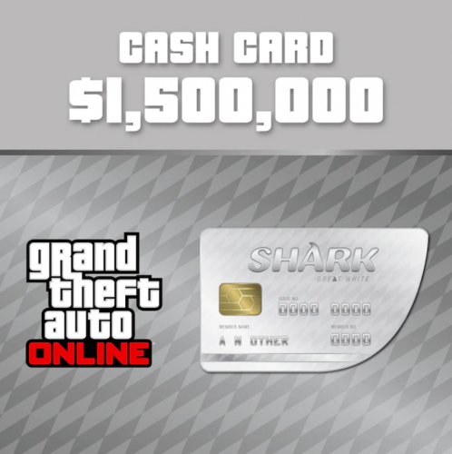 Деньги PS5 GTA Online: Great White Shark Cash Card - игровая валюта (деньги)