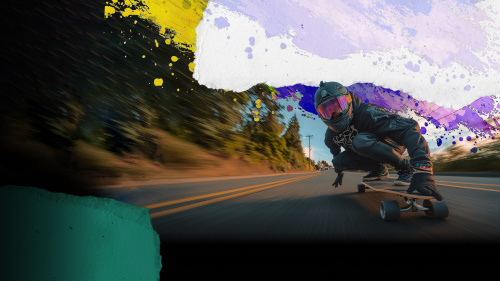Longboard Skate Downhill Simulator