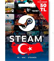 Steam код пополнения 50 TL (Турция)