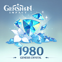 Донат Genshin Impact 1980 Genesis Crystals - игровая валюта