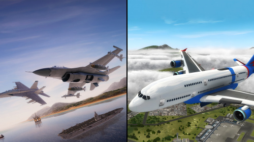 Airplane Flight Simulator : EVO & Airplane Flight Simulator : Combat Zone Bundle