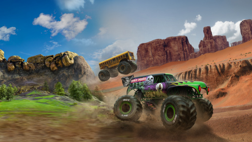 Monster Jam Steel Titans Power Out Bundle