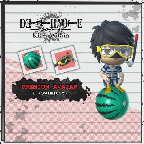 DEATH NOTE Killer Within - Premium Avatar: L (Swimsuit) DEATH NOTE Killer Within - Premium Avatar: L (Swimsuit)
